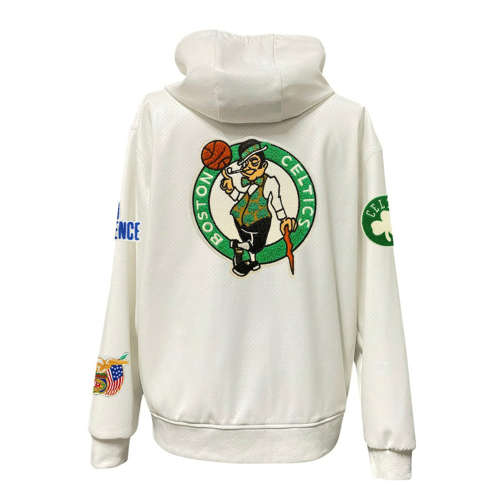 Boston Celtics Jeff Hamilton Vegan Leather Full-Zip Hoodie Online