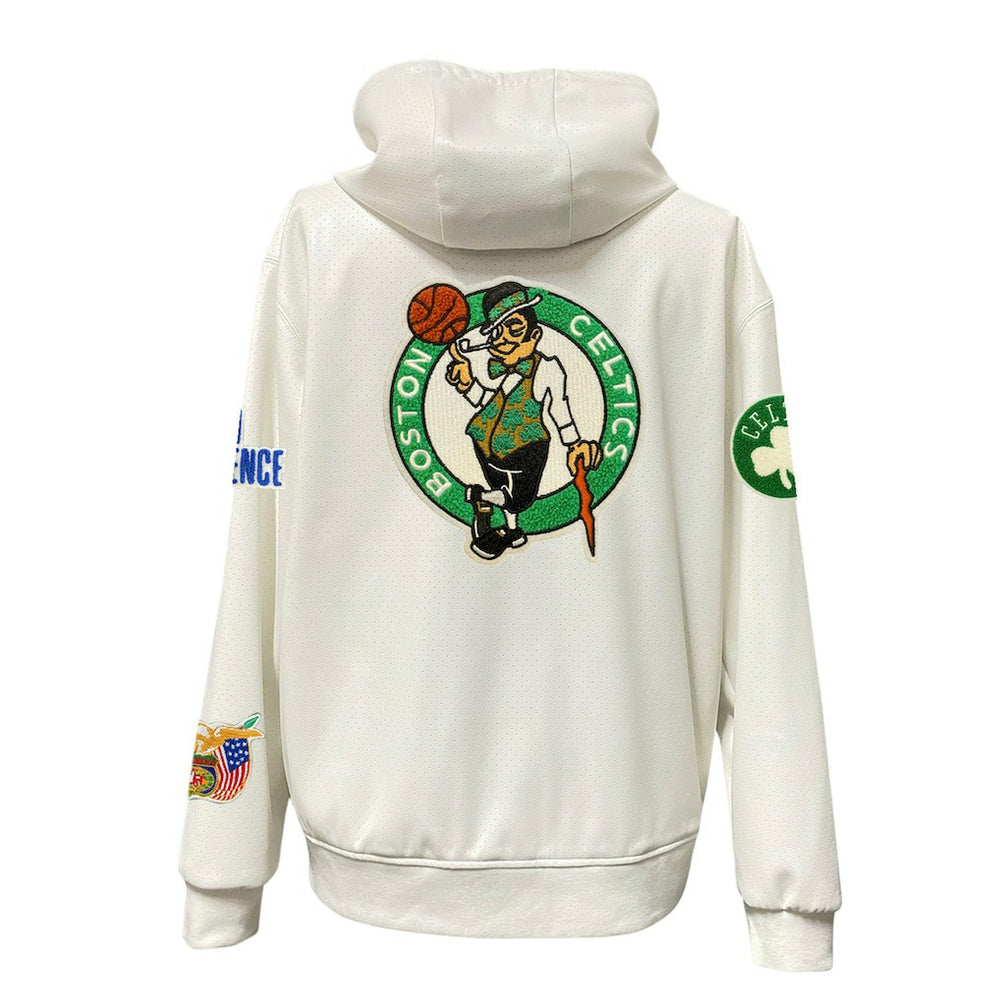 Boston Celtics Jeff Hamilton Vegan Leather Full-Zip Hoodie Online
