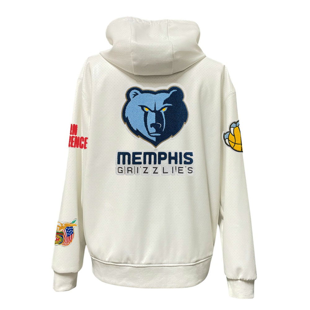 Memphis Grizzlies Jeff Hamilton Vegan Leather Full-Zip Hoodie New