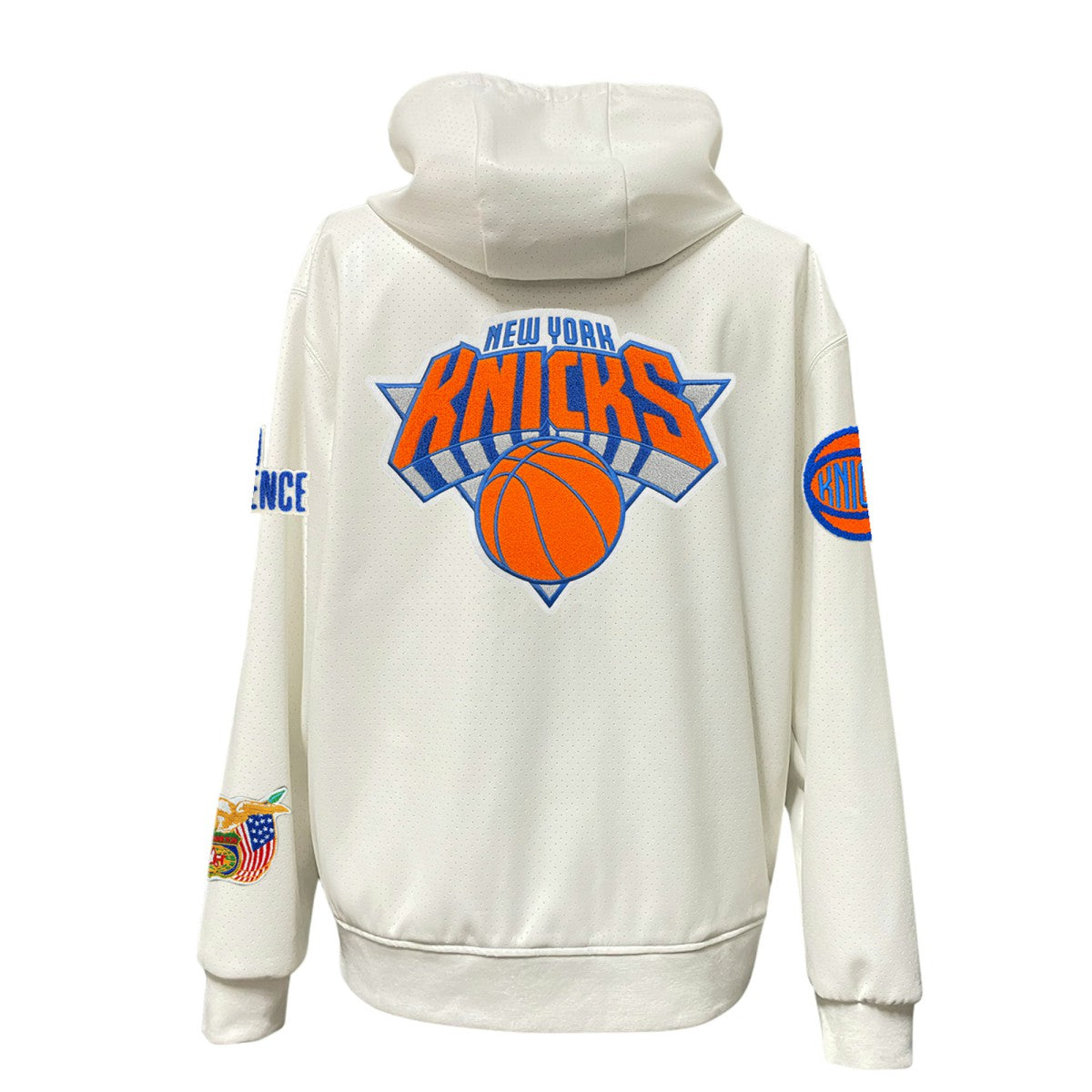 New York Knicks Jeff Hamilton Vegan Leather Full-Zip Hoodie New