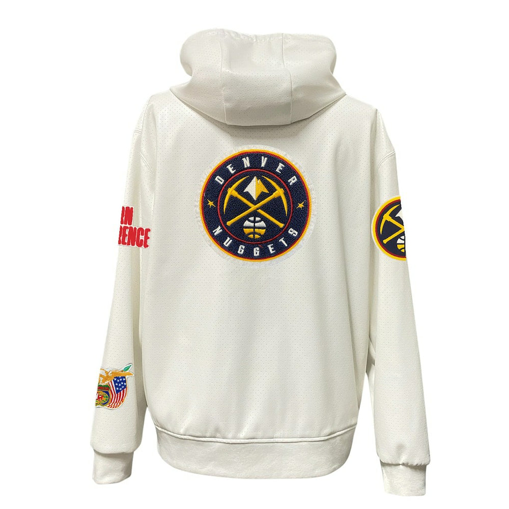 Denver Nuggets Jeff Hamilton Vegan Leather Full-Zip Hoodie sale New
