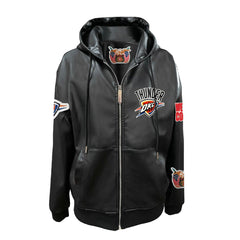 Oklahoma City Thunder Jeff Hamilton Vegan Leather Full-Zip Hoodie Online
