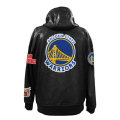 Golden State Warriors Jeff Hamilton Vegan Leather Full-Zip Hoodie sale Discount