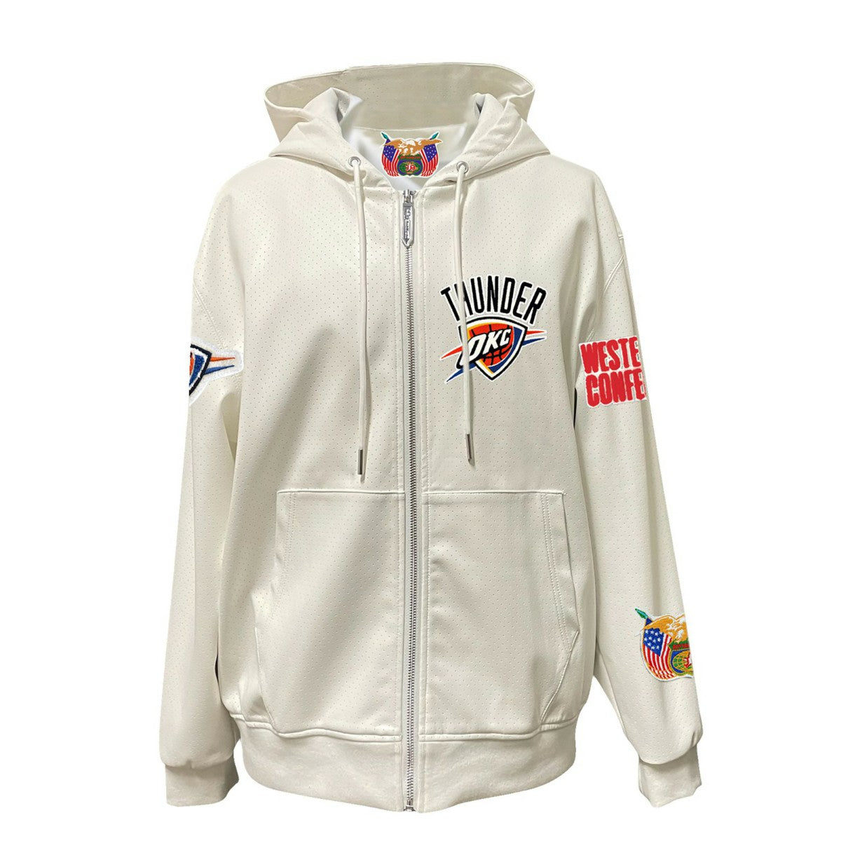 Oklahoma City Thunder Jeff Hamilton Vegan Leather Full-Zip Hoodie Online