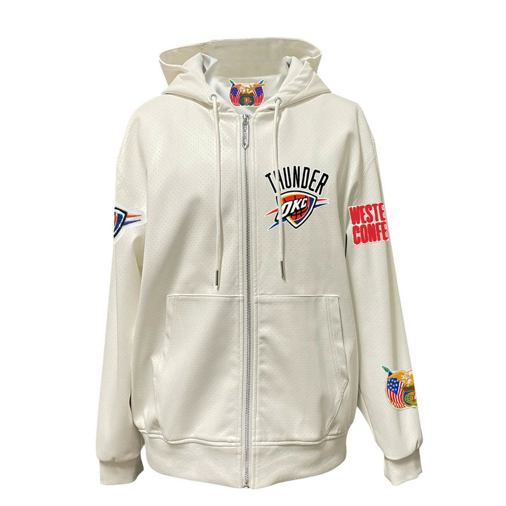 Oklahoma City Thunder Jeff Hamilton Vegan Leather Full-Zip Hoodie Online