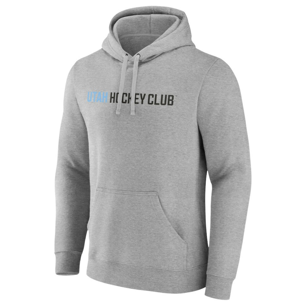 Utah Mammoth Fanatics Wordmark Logo Fleece Pullover Hoodie Outlet
