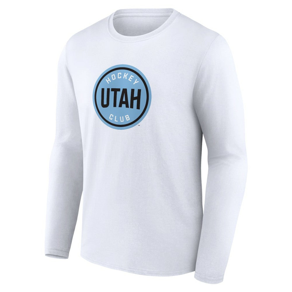 Utah Mammoth Fanatics Draft Logo Long Sleeve T-Shirt On Sale