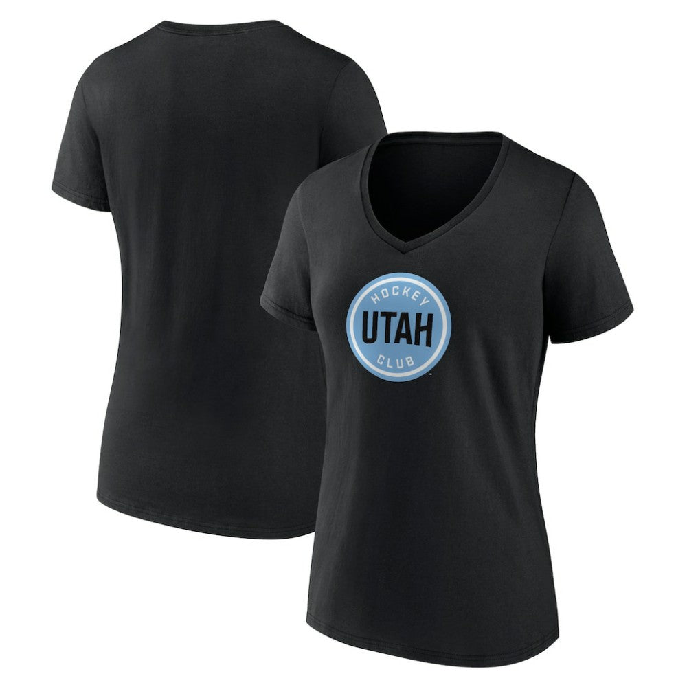 Utah Mammoth Fanatics Women's Draft Logo V-Neck T-Shirt Discount