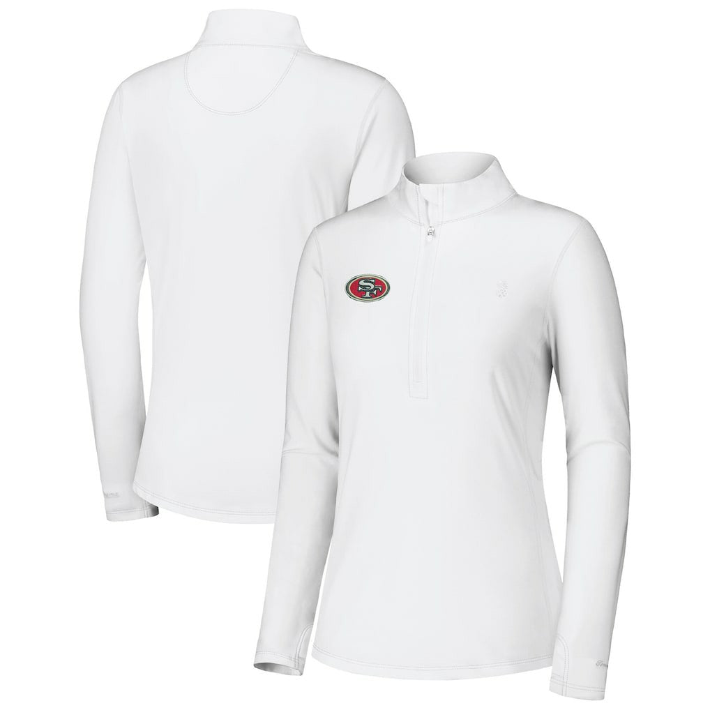 San Francisco 49ers Tommy Bahama Women's Sport Playa Vista IslandZone Quarter-Zip Jacket