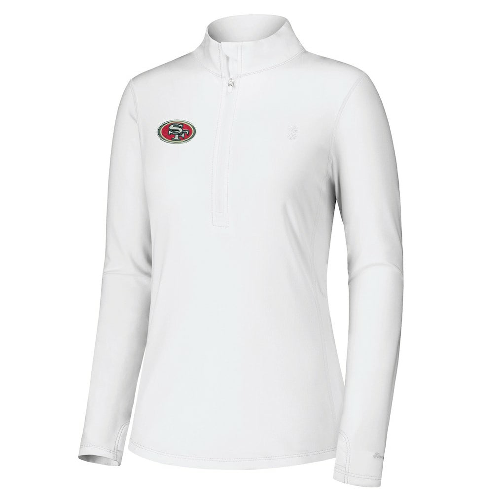 San Francisco 49ers Tommy Bahama Women's Sport Playa Vista IslandZone Quarter-Zip Jacket