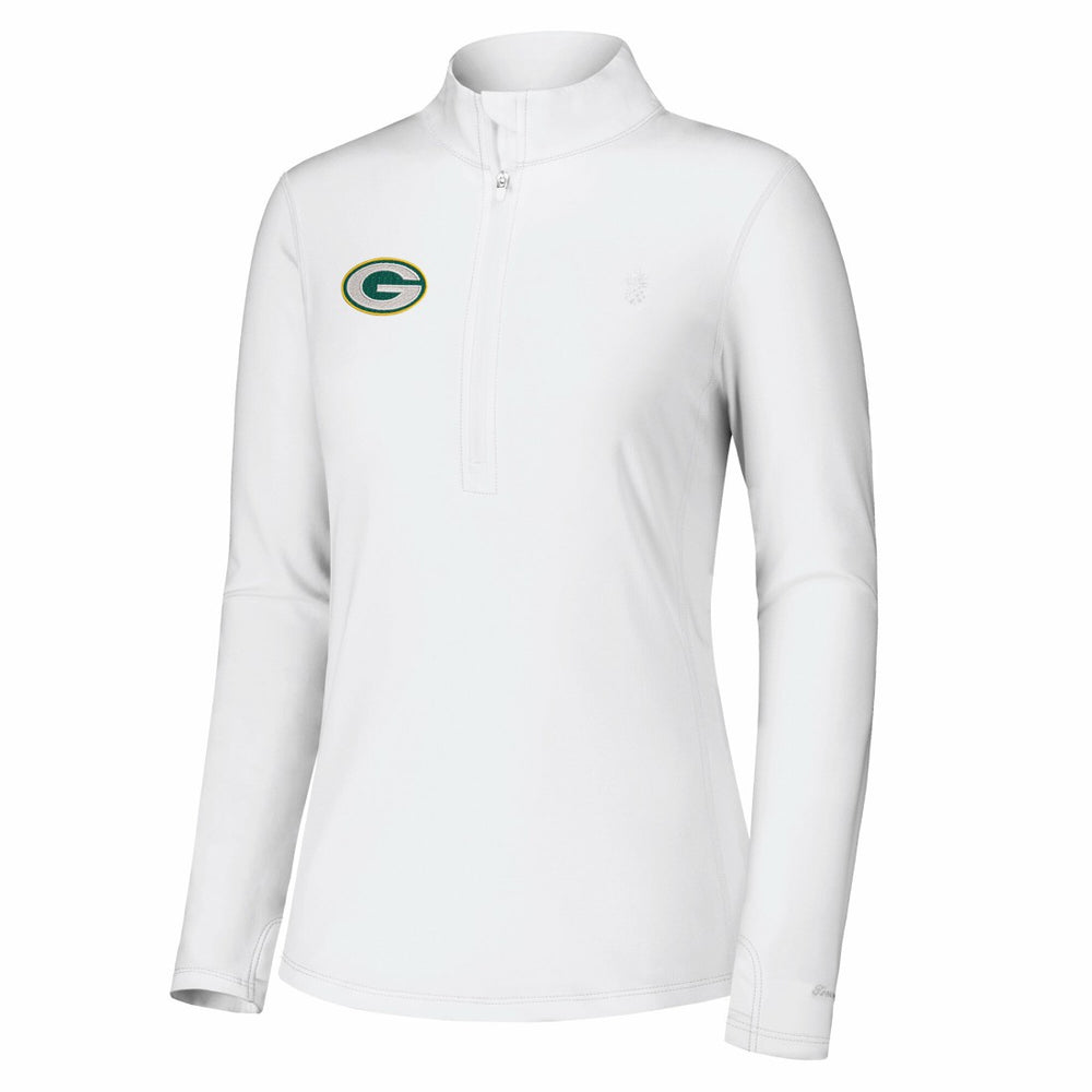 Green Bay Packers Tommy Bahama Women's Sport Playa Vista IslandZone Quarter-Zip Jacket
