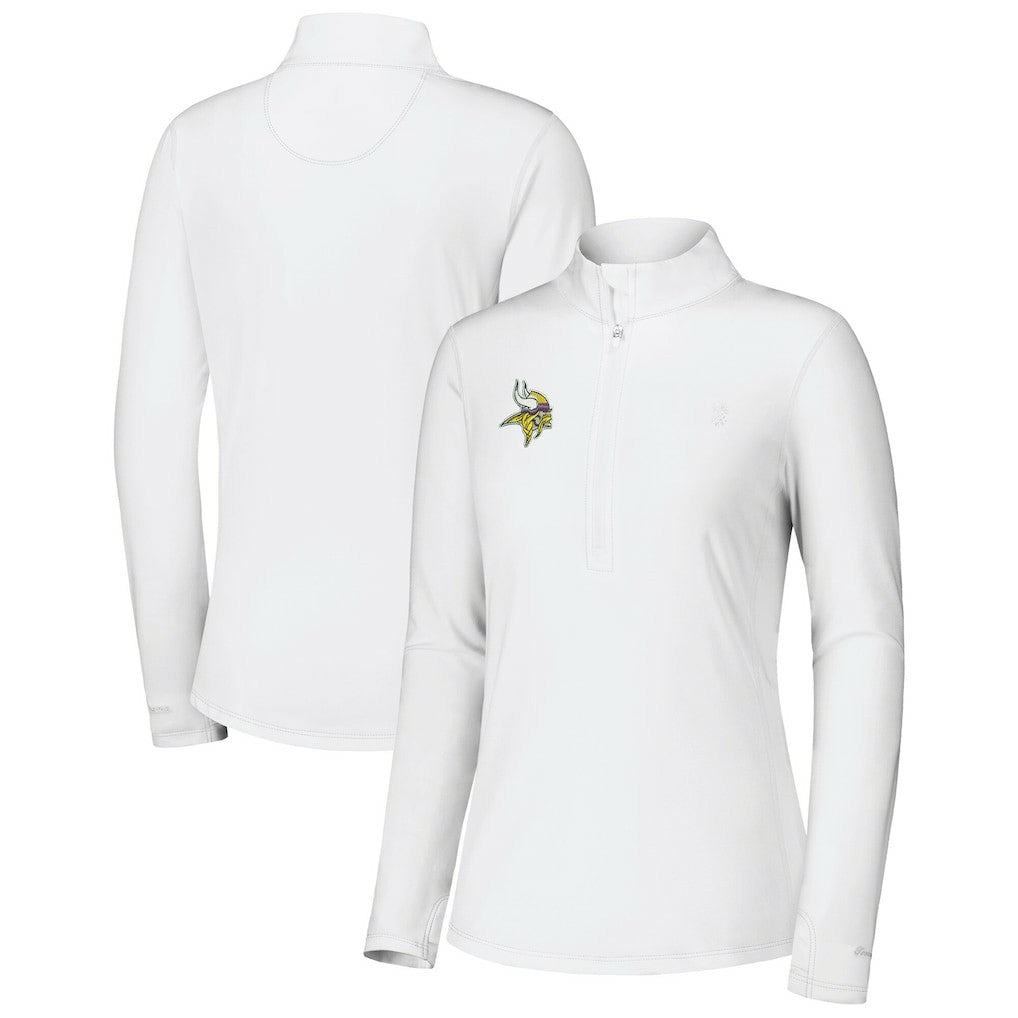 Minnesota Vikings Tommy Bahama Women's Sport Playa Vista IslandZone Quarter-Zip Jacket