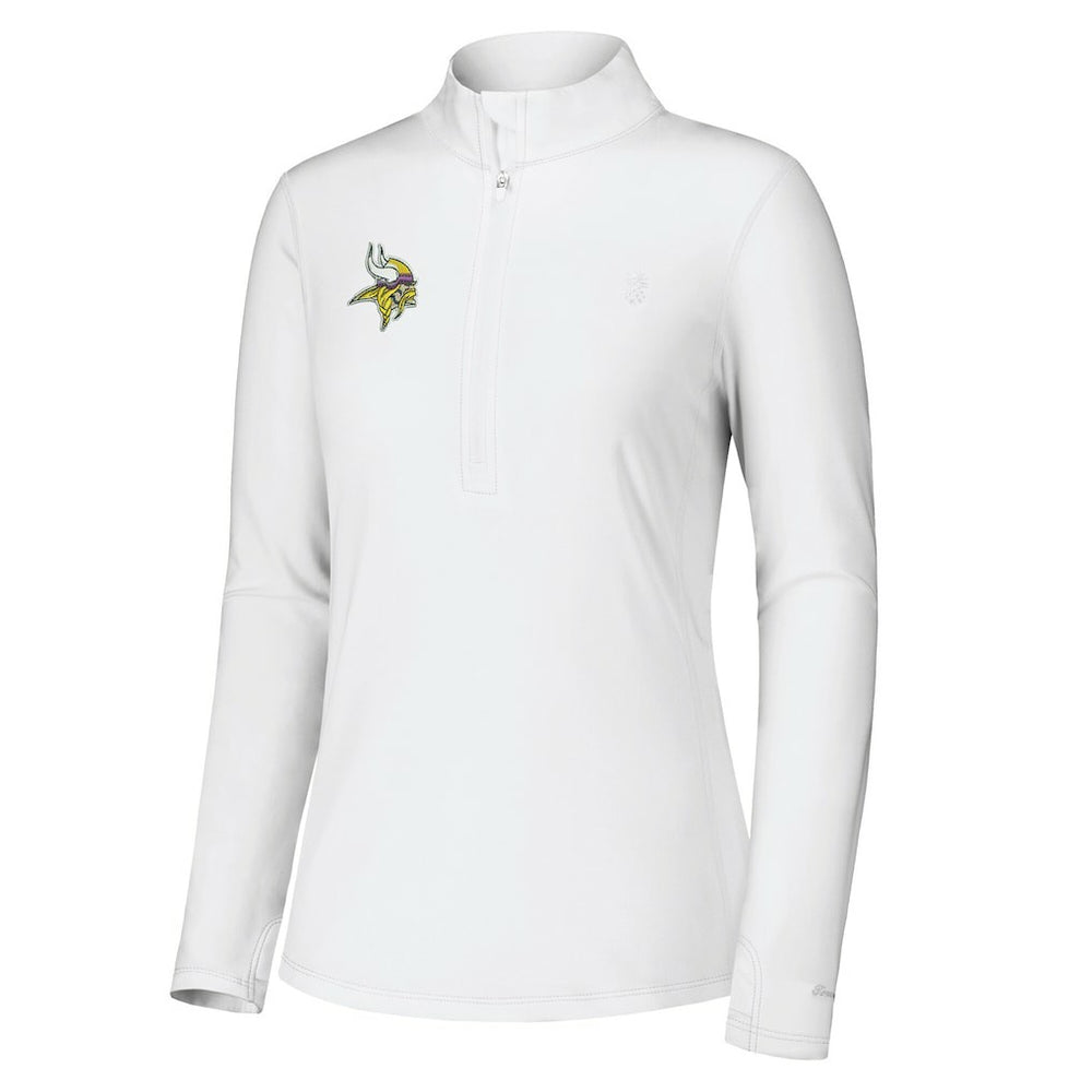 Minnesota Vikings Tommy Bahama Women's Sport Playa Vista IslandZone Quarter-Zip Jacket