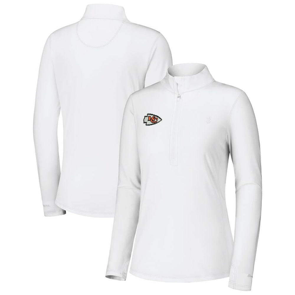 Kansas City Chiefs Tommy Bahama Women's Sport Playa Vista IslandZone Quarter-Zip Jacket