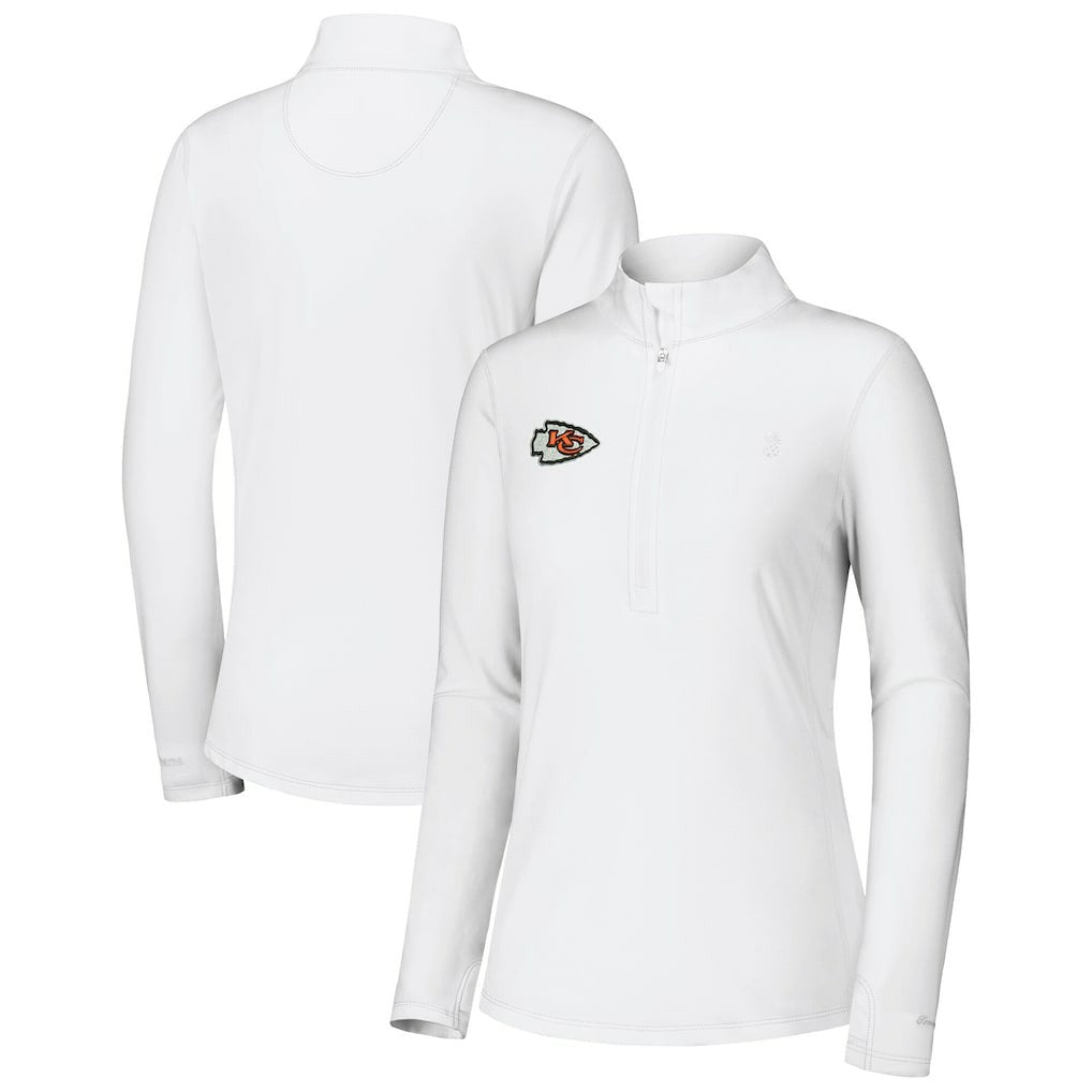 Kansas City Chiefs Tommy Bahama Women's Sport Playa Vista IslandZone Quarter-Zip Jacket