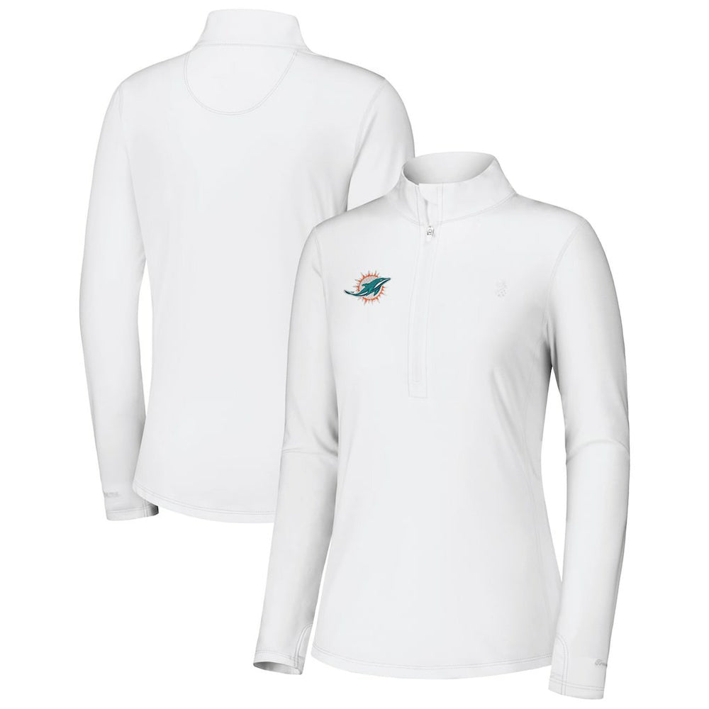 Miami Dolphins Tommy Bahama Women's Sport Playa Vista IslandZone Quarter-Zip Jacket