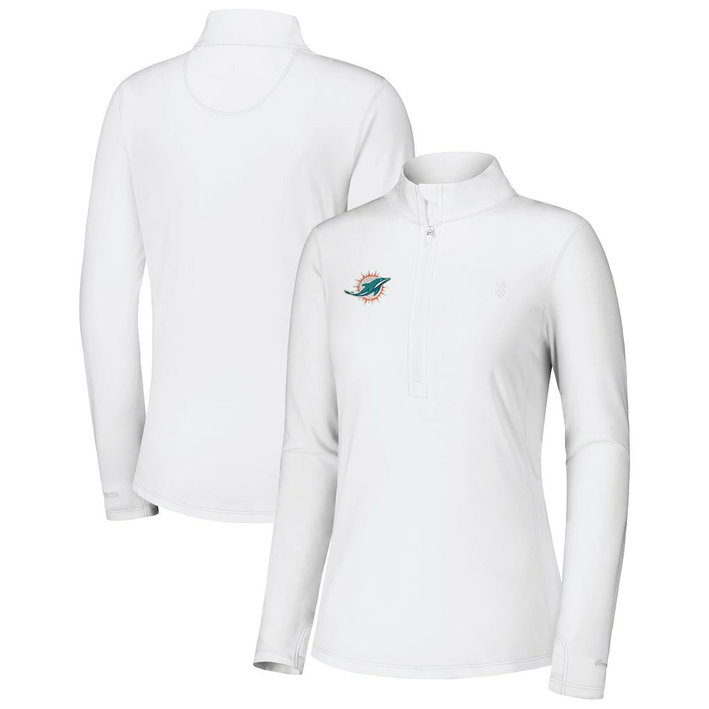 Miami Dolphins Tommy Bahama Women's Sport Playa Vista IslandZone Quarter-Zip Jacket