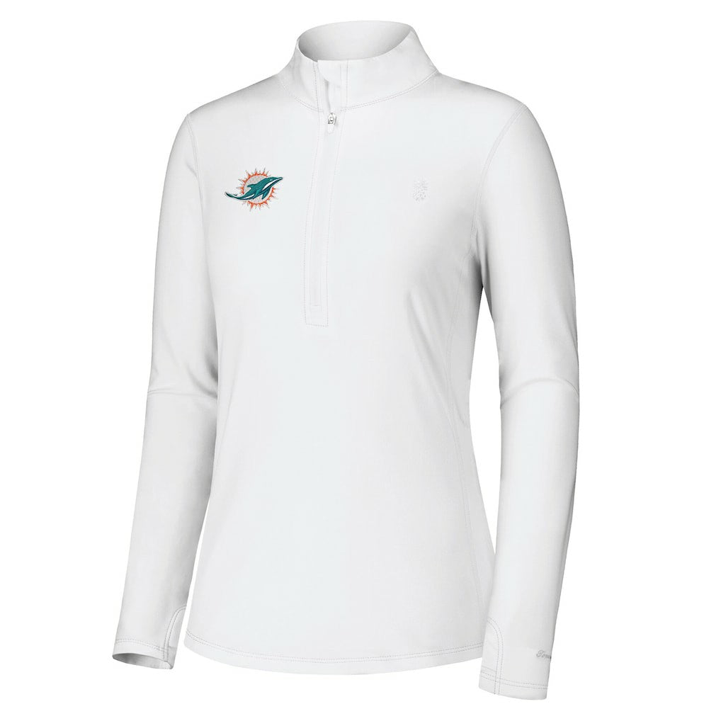 Miami Dolphins Tommy Bahama Women's Sport Playa Vista IslandZone Quarter-Zip Jacket