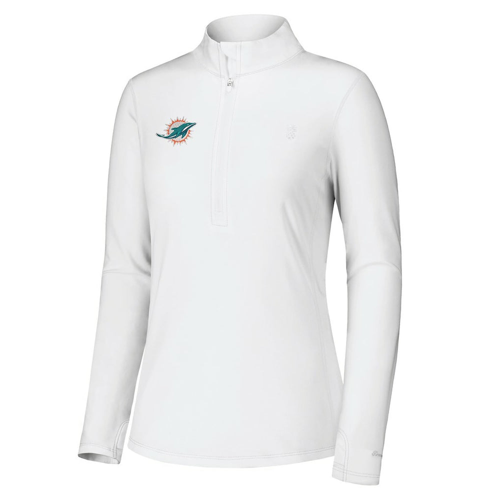 Miami Dolphins Tommy Bahama Women's Sport Playa Vista IslandZone Quarter-Zip Jacket