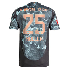 Thomas Müller Bayern Munich 2024/25 Away Player Jersey Black - Adidas
