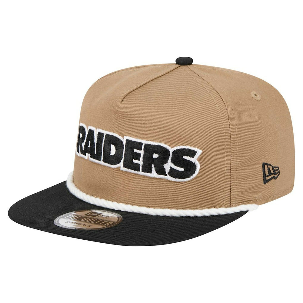 Las Vegas Raiders New Era Desert Golfer Snapback Hat