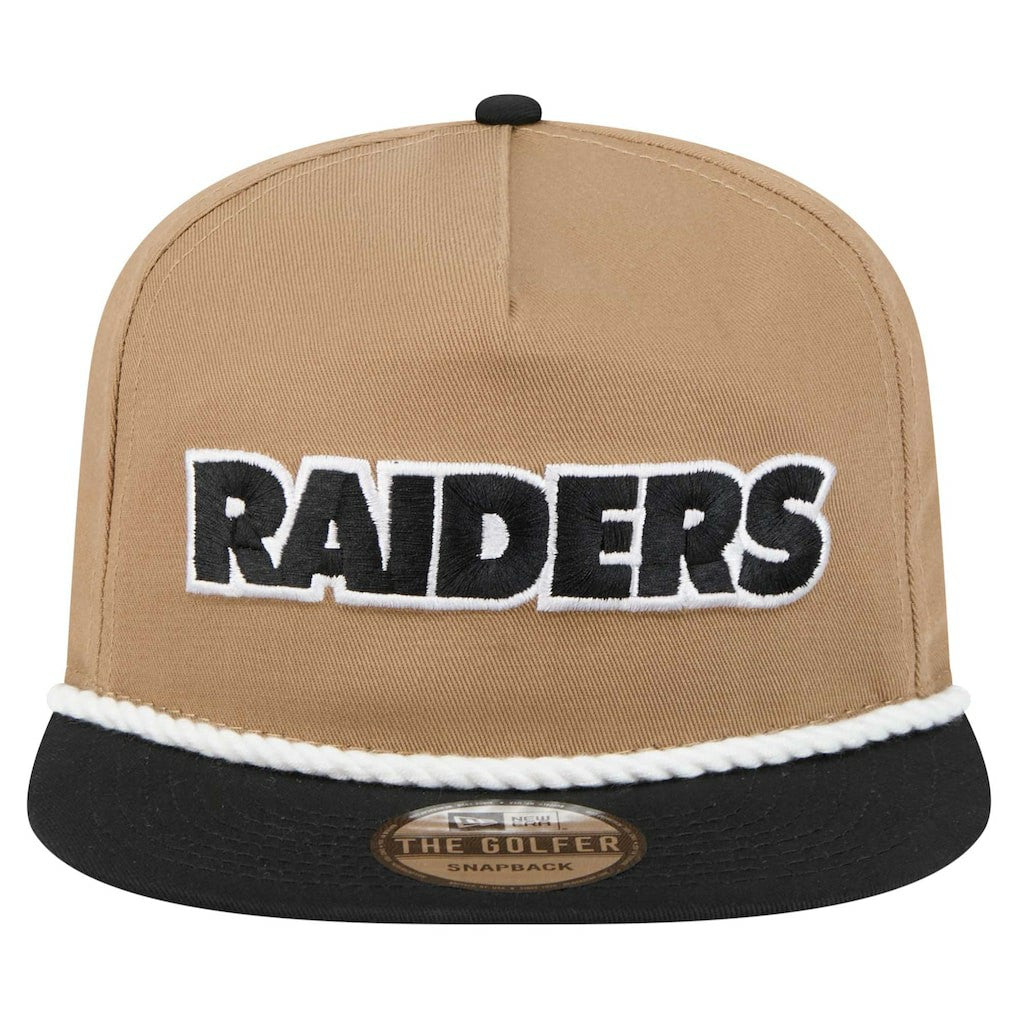 Las Vegas Raiders New Era Desert Golfer Snapback Hat