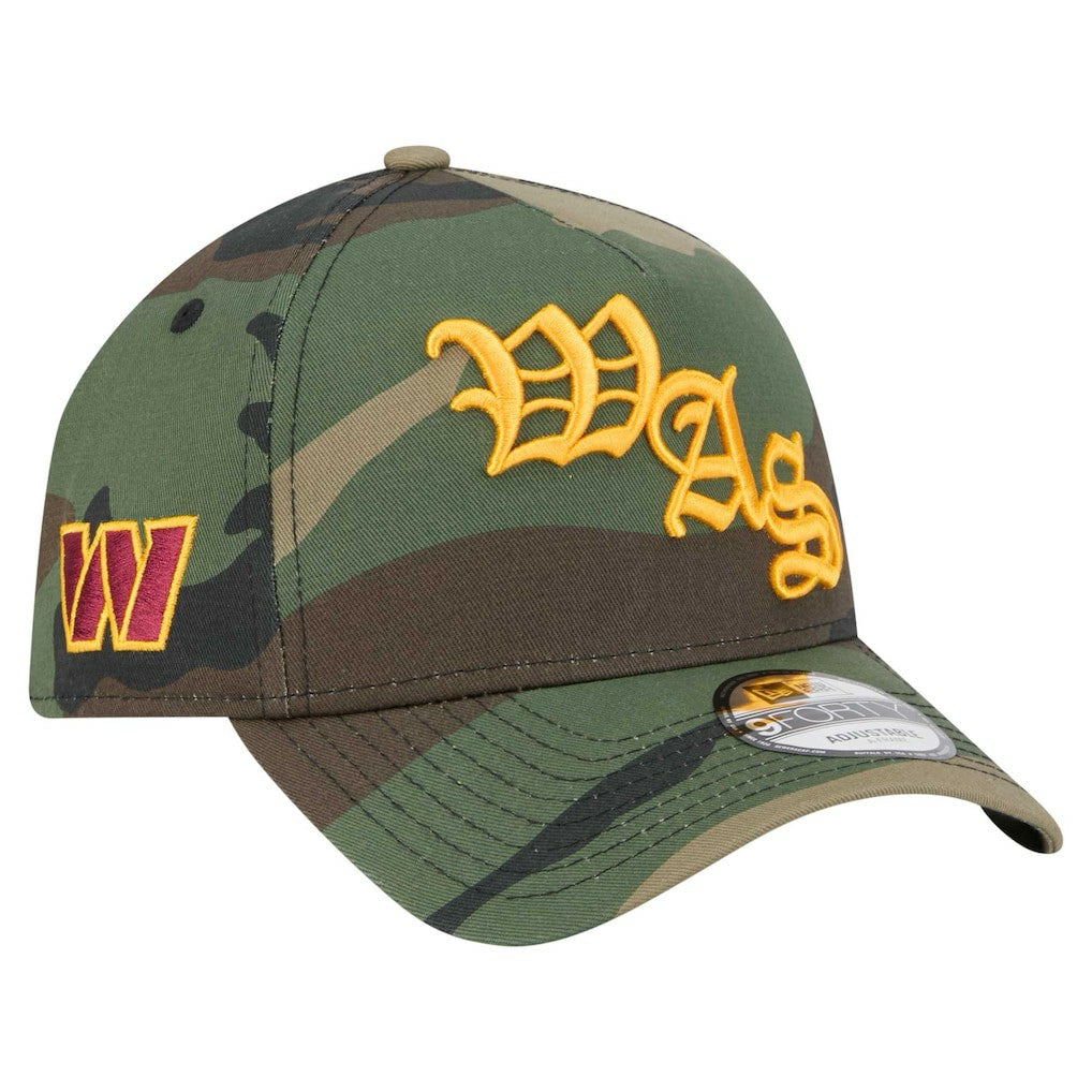 Washington Commanders New Era Mystic Camo A-Frame 9FORTY Adjustable Hat
