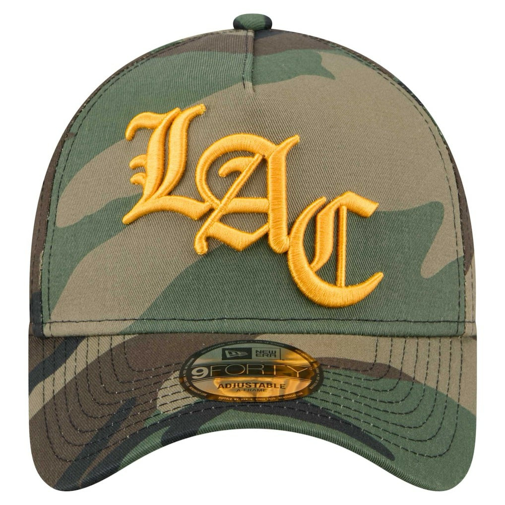 Los Angeles Chargers New Era Mystic Camo A-Frame 9FORTY Adjustable Hat