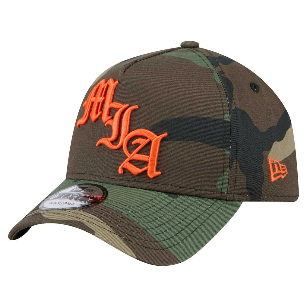 Miami Dolphins New Era Mystic Camo A-Frame 9FORTY Adjustable Hat