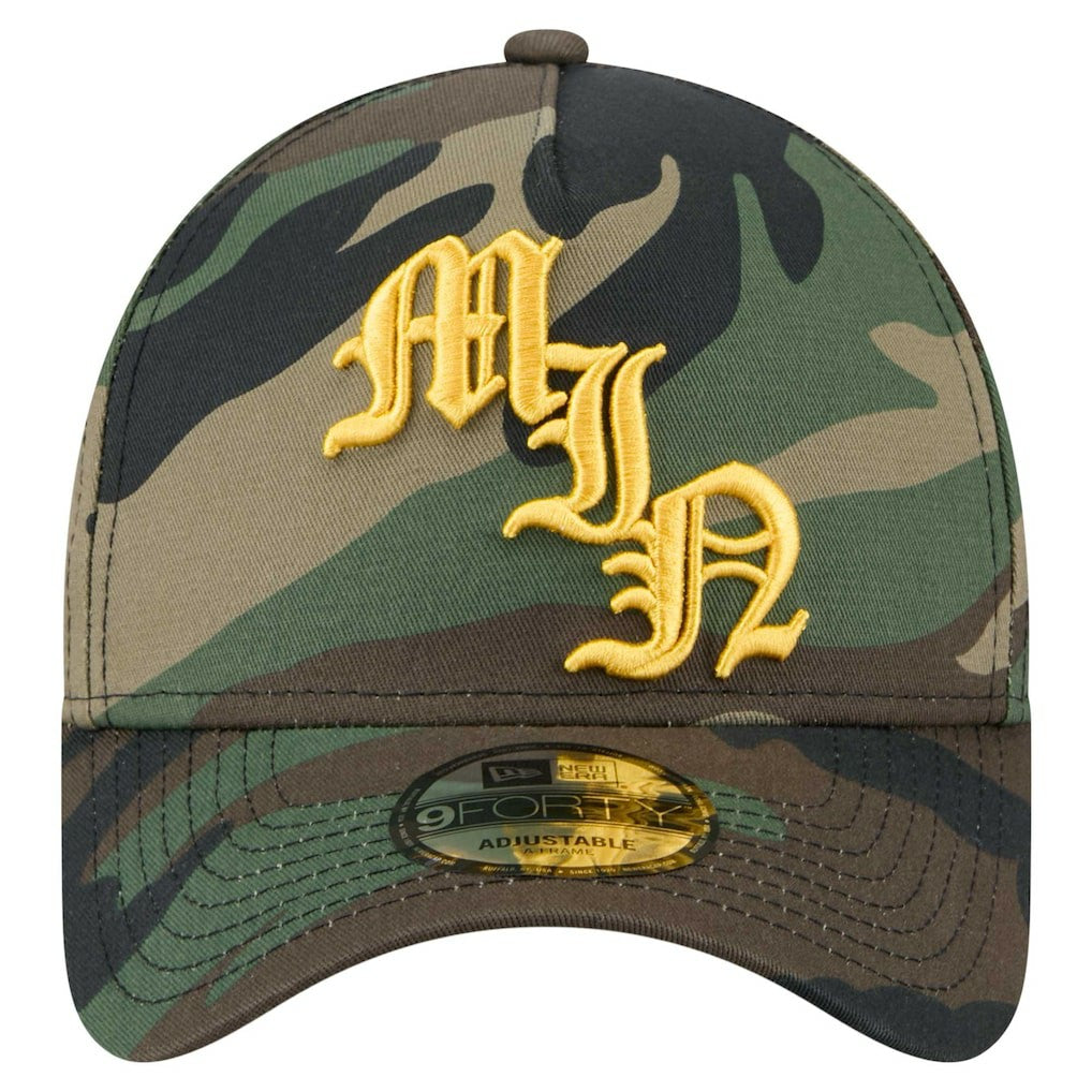 Minnesota Vikings New Era Mystic Camo A-Frame 9FORTY Adjustable Hat
