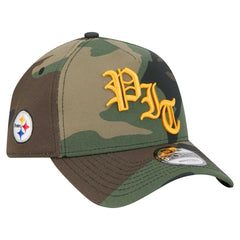 Pittsburgh Steelers New Era Mystic Camo A-Frame 9FORTY Adjustable Hat