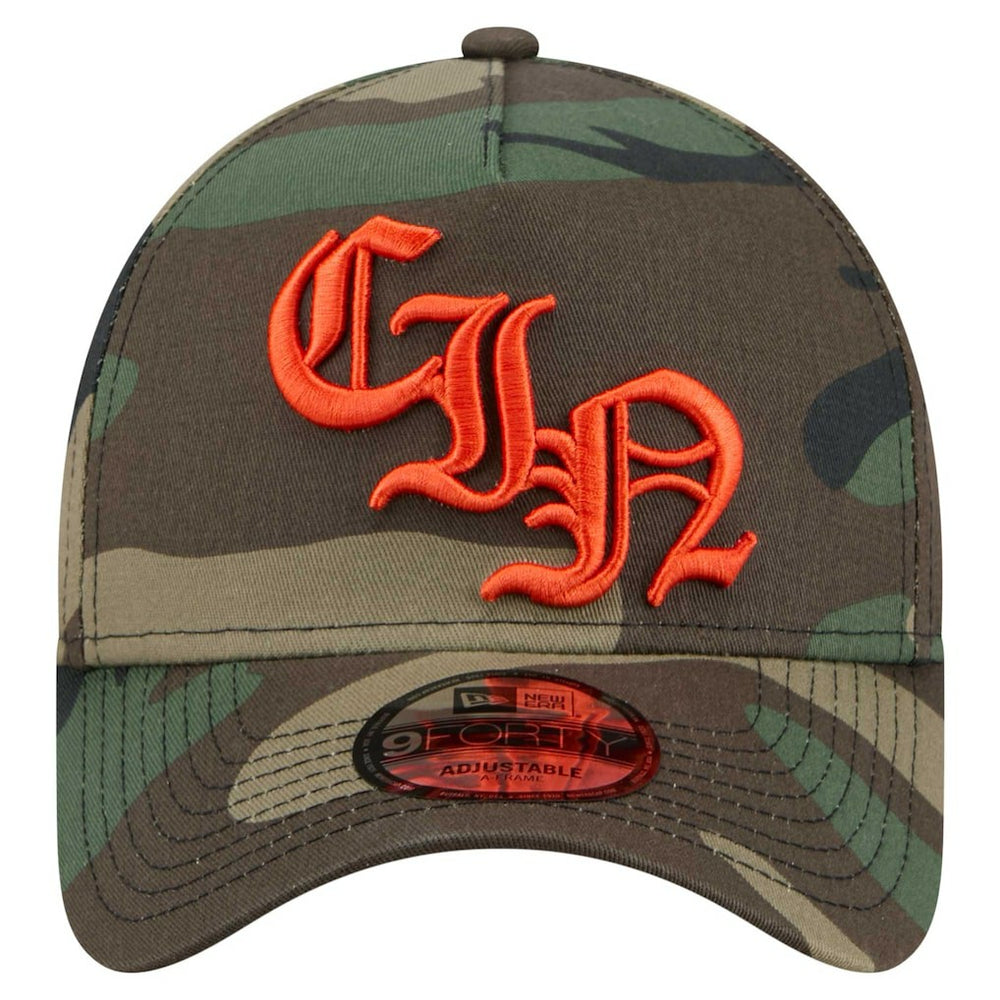 Cincinnati Bengals New Era Mystic Camo A-Frame 9FORTY Adjustable Hat