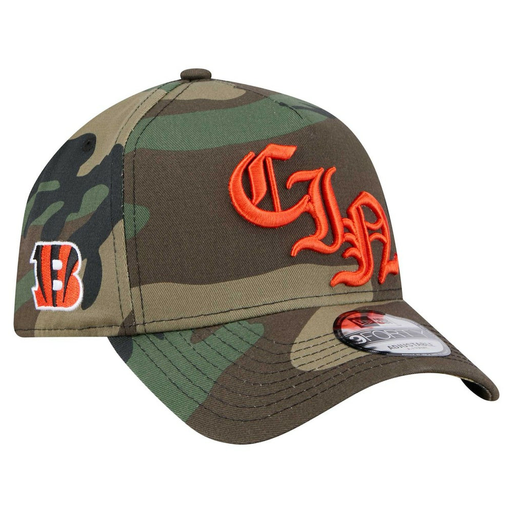 Cincinnati Bengals New Era Mystic Camo A-Frame 9FORTY Adjustable Hat