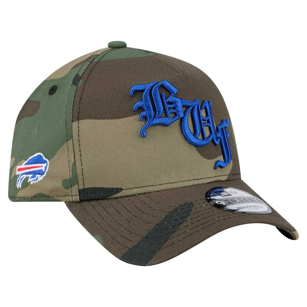 Buffalo Bills New Era Mystic Camo A-Frame 9FORTY Adjustable Hat