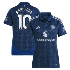 Marcus Rashford Manchester United Women's 2024/25 Away Replica Player Jersey Navy - Adidas