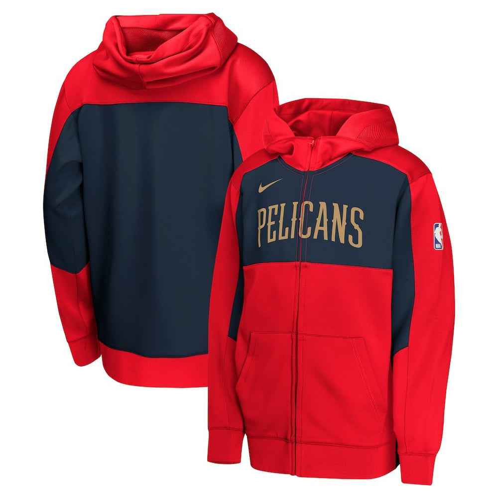 New Orleans Pelicans Youth Authentic On-Court Showtime Performance Full-Zip Hoodie Online
