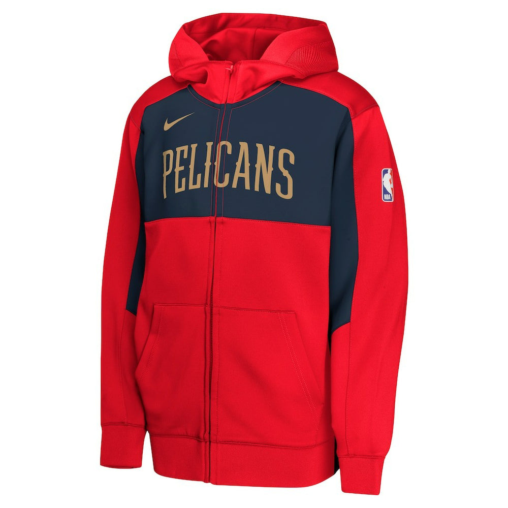 New Orleans Pelicans Youth Authentic On-Court Showtime Performance Full-Zip Hoodie Online