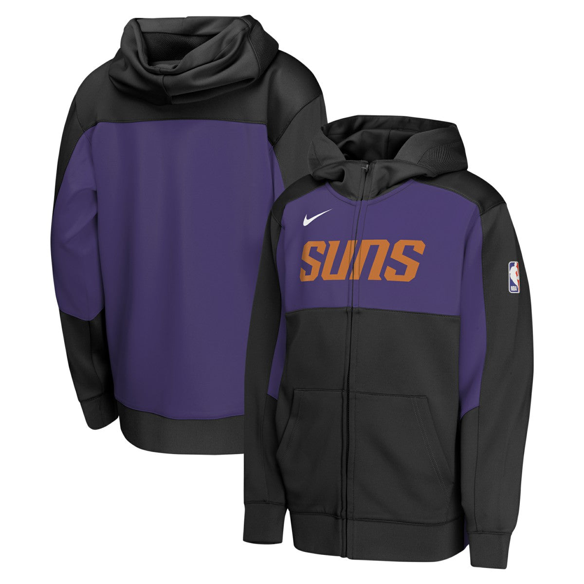 Phoenix Suns Youth Authentic On-Court Showtime Performance Full-Zip Hoodie Discount