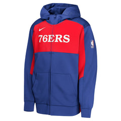 Philadelphia 76ers Youth Authentic On-Court Showtime Performance Full-Zip Hoodie New
