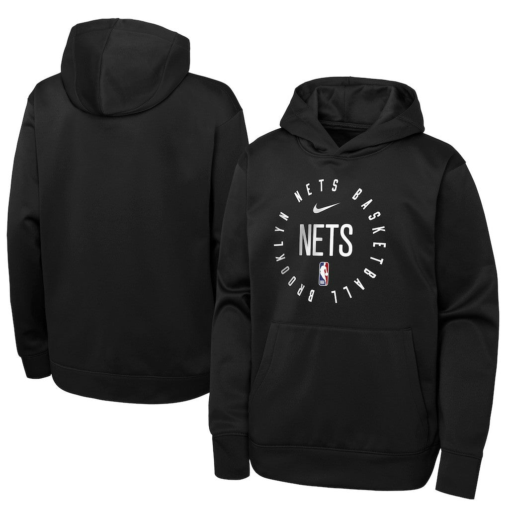 Brooklyn Nets Youth Performance Practice Spotlight Pullover Hoodie New