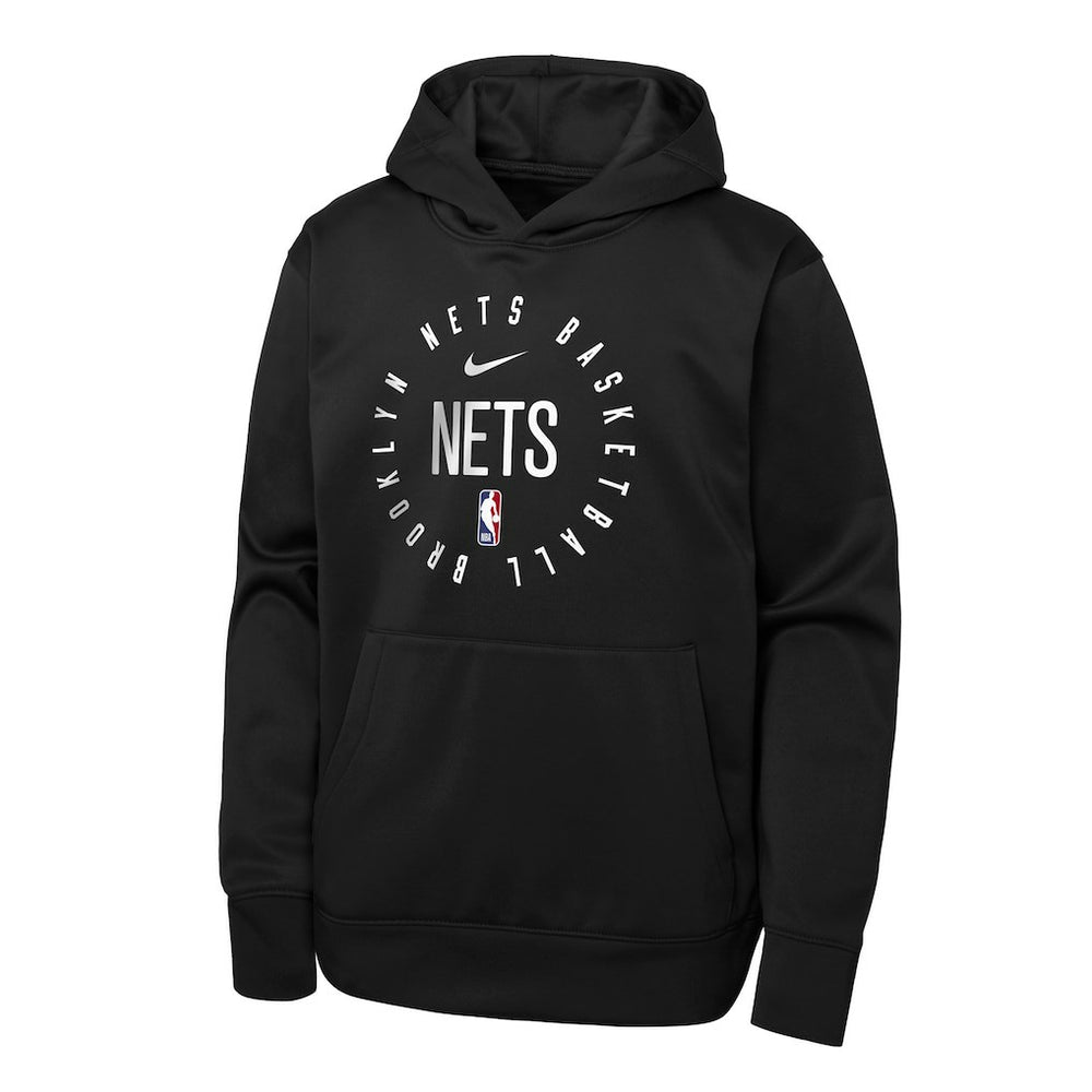 Brooklyn Nets Youth Performance Practice Spotlight Pullover Hoodie New
