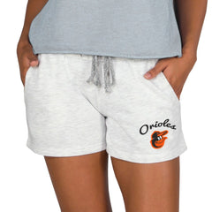 Baltimore Orioles Concepts Sport Women's Mainstream French Terry Tri-Blend Shorts | MLB Outlet