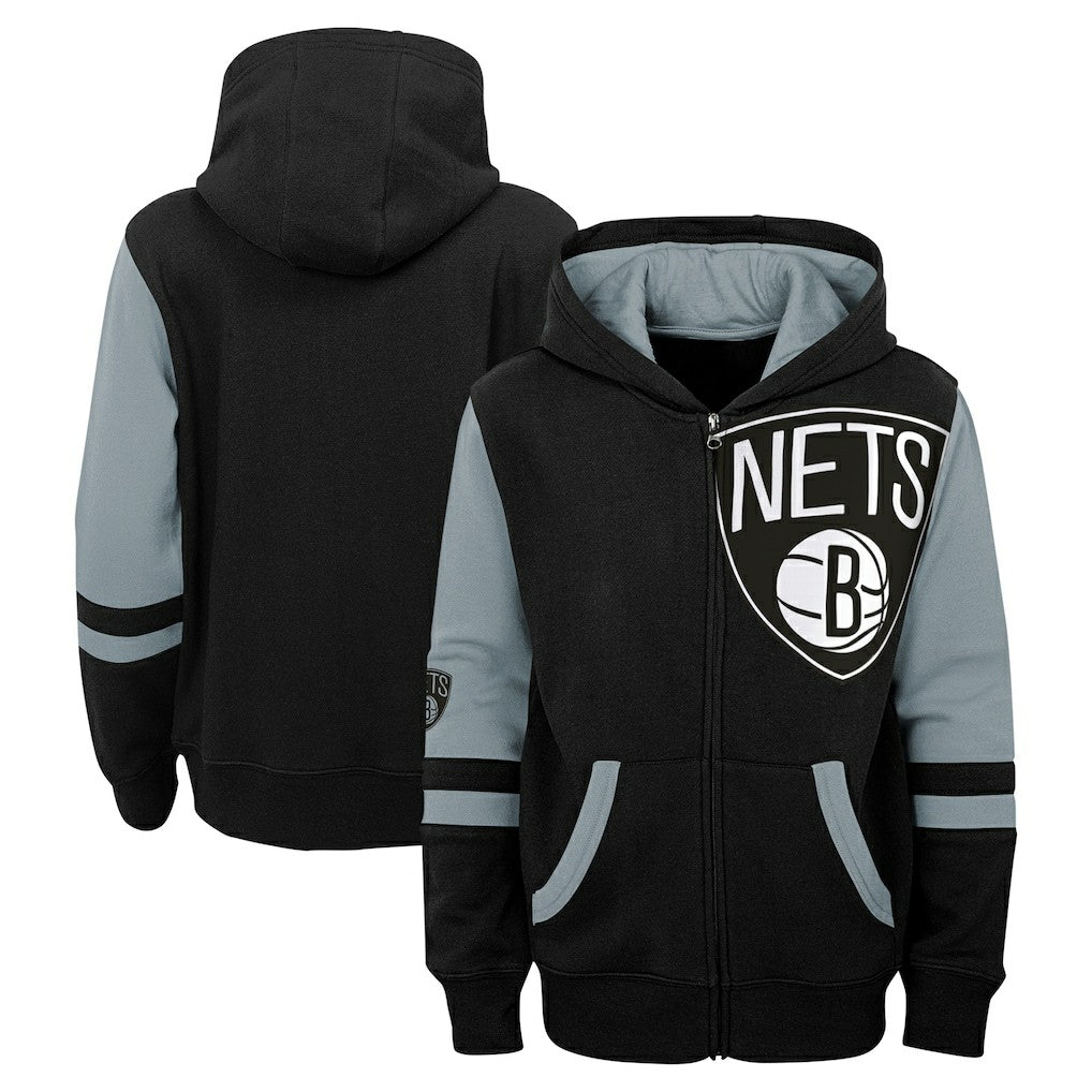 Brooklyn Nets Preschool Straight To The League Full-Zip Hoodie On Sale