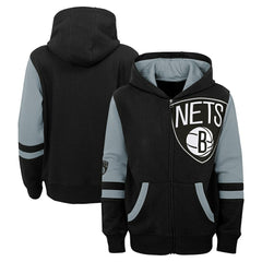 Brooklyn Nets Preschool Straight To The League Full-Zip Hoodie On Sale