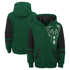 Milwaukee Bucks Preschool Straight To The League Full-Zip Hoodie Discount