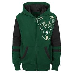 Milwaukee Bucks Preschool Straight To The League Full-Zip Hoodie Discount