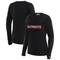 New England Patriots  WEAR by Erin Andrews x Gracie Hunt Women's Mesh Panel Long Sleeve T-Shirt