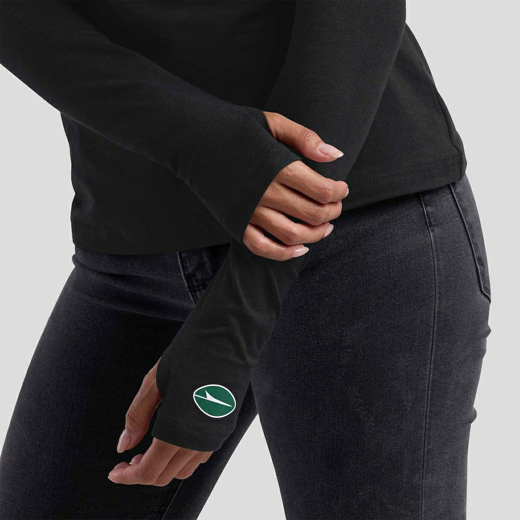 New York Jets  WEAR by Erin Andrews x Gracie Hunt Women's Mesh Panel Long Sleeve T-Shirt