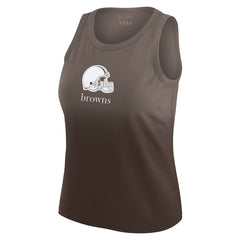 Cleveland Browns  WEAR by Erin Andrews x Gracie Hunt Women's Ombre Tank Top