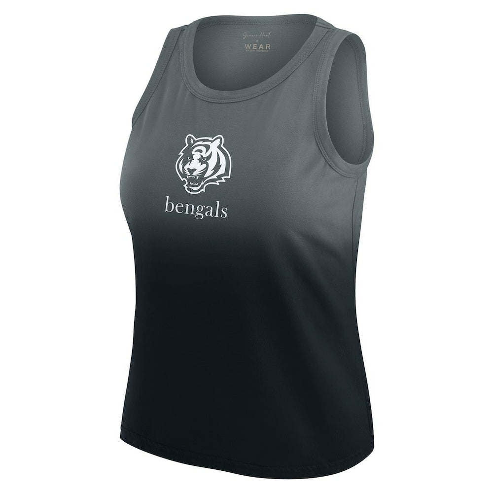 Cincinnati Bengals  WEAR by Erin Andrews x Gracie Hunt Women's Ombre Tank Top